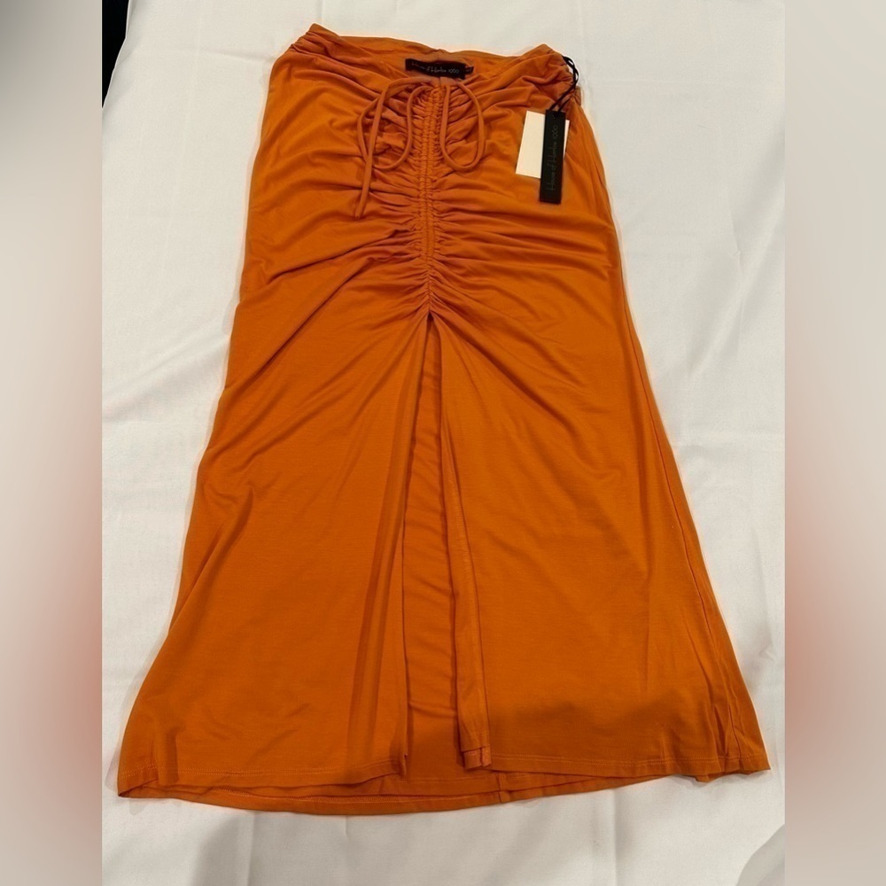 X Revolve - House of Harlow Sunnie Midi Slit Skirt - Orange New! Never worn